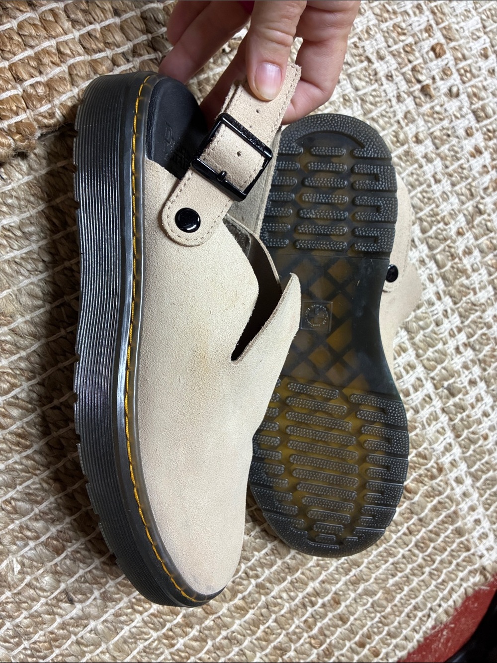 Dr. Martin suede slingback. Worn once. Size Men’s 9.